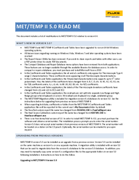 Thumbnail of document Manual - 9938 MET/TEMP II Temperature Calibration Software v5.0